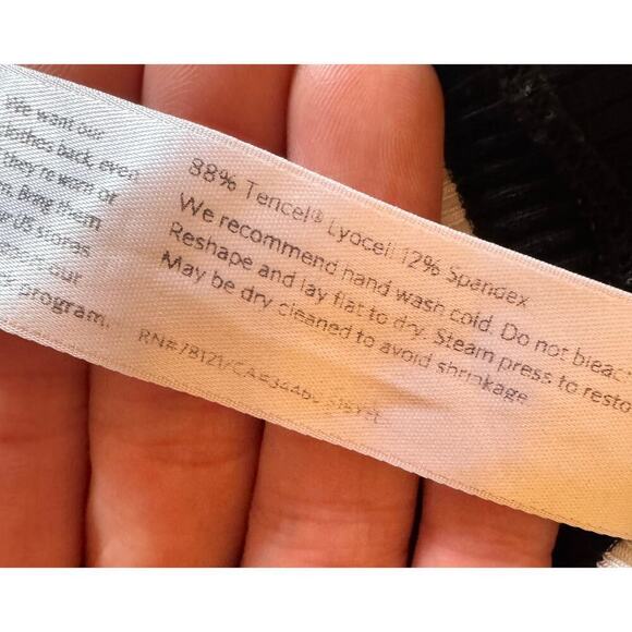 EILEEN FISHER Shortsleeve Striped Tencel Tunic Midweight Shirt Size XL - Picture 5 of 5